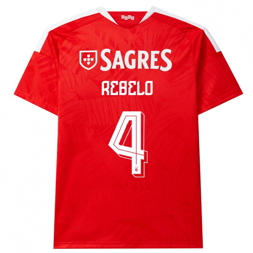 Danxen Herren Silvia Rebelo #4 Rot Weiß Gelb Heimtrikot Trikot 2026/27 T-Shirt Österreich