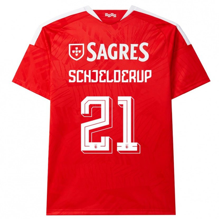 Danxen Herren Andreas Schjelderup #21 Rot Weiß Gelb Heimtrikot Trikot 2026/27 T-Shirt Österreich