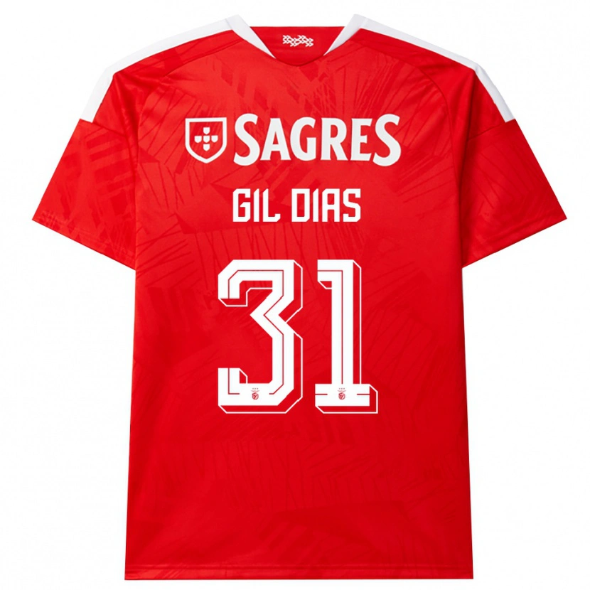 Danxen Herren Gil Dias #31 Rot Weiß Gelb Heimtrikot Trikot 2026/27 T-Shirt Österreich
