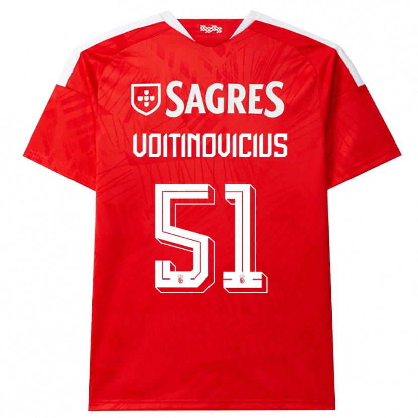 Danxen Herren Arnas Voitinovičius #51 Rot Weiß Gelb Heimtrikot Trikot 2026/27 T-Shirt Österreich