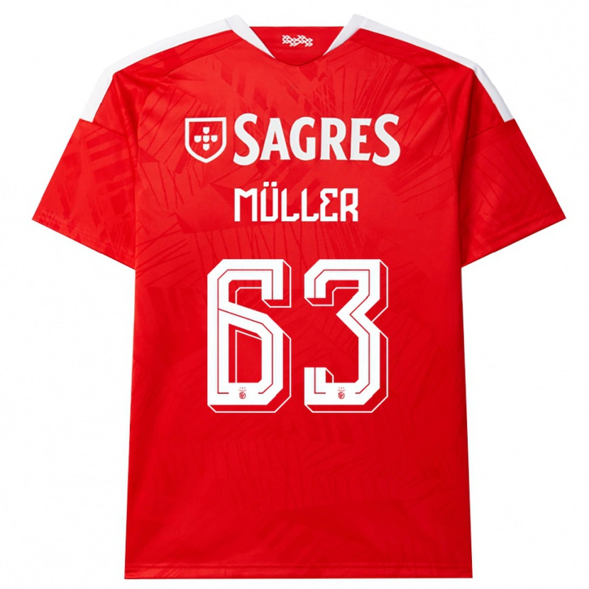 Danxen Herren José Müller #63 Rot Weiß Gelb Heimtrikot Trikot 2026/27 T-Shirt Österreich