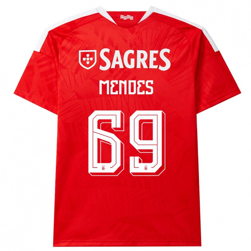 Danxen Herren Vladimir Mendes #69 Rot Weiß Gelb Heimtrikot Trikot 2026/27 T-Shirt Österreich