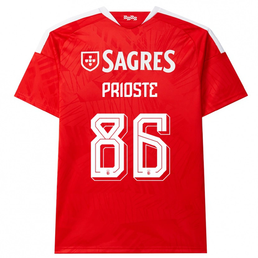 Danxen Herren Diogo Prioste #86 Rot Weiß Gelb Heimtrikot Trikot 2026/27 T-Shirt Österreich