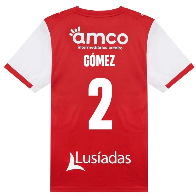 Danxen Herren Víctor Gómez #2 Weiß Rot Schwarz Heimtrikot Trikot 2026/27 T-Shirt Österreich