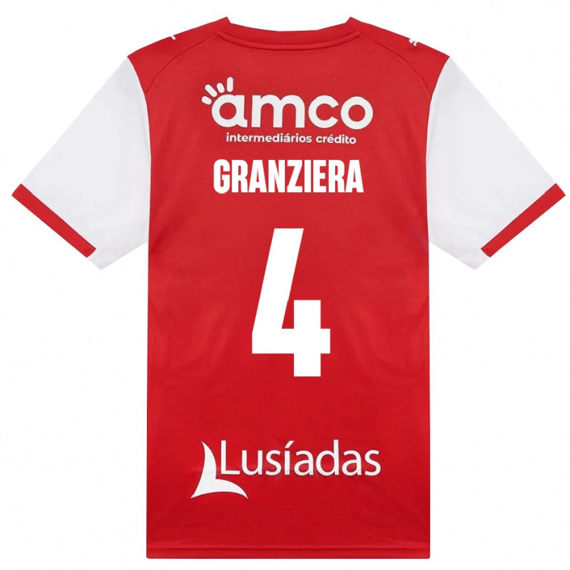 Danxen Herren Emanuele Granziera #4 Weiß Rot Schwarz Heimtrikot Trikot 2026/27 T-Shirt Österreich