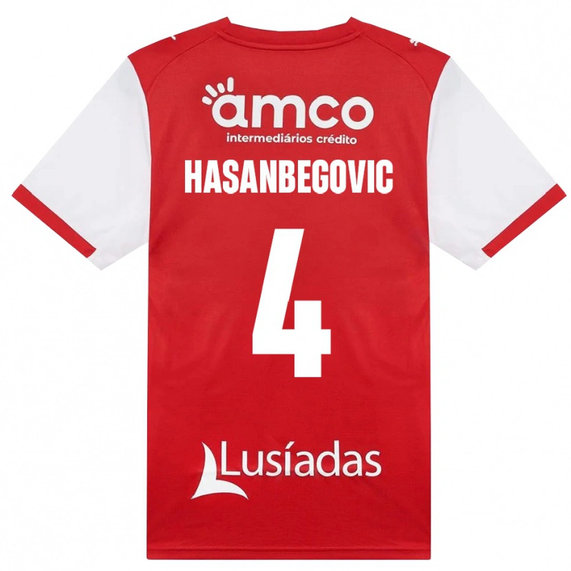 Danxen Herren Melisa Hasanbegović #4 Weiß Rot Schwarz Heimtrikot Trikot 2026/27 T-Shirt Österreich