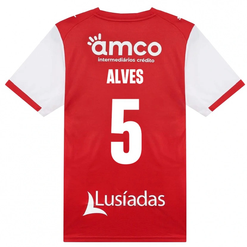 Danxen Herren Eduardo Alves #5 Weiß Rot Schwarz Heimtrikot Trikot 2026/27 T-Shirt Österreich