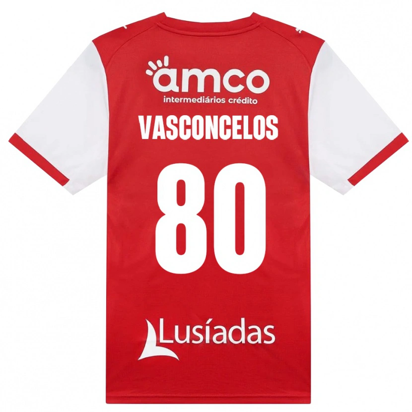 Danxen Herren Vasconcelos #80 Weiß Rot Schwarz Heimtrikot Trikot 2026/27 T-Shirt Österreich