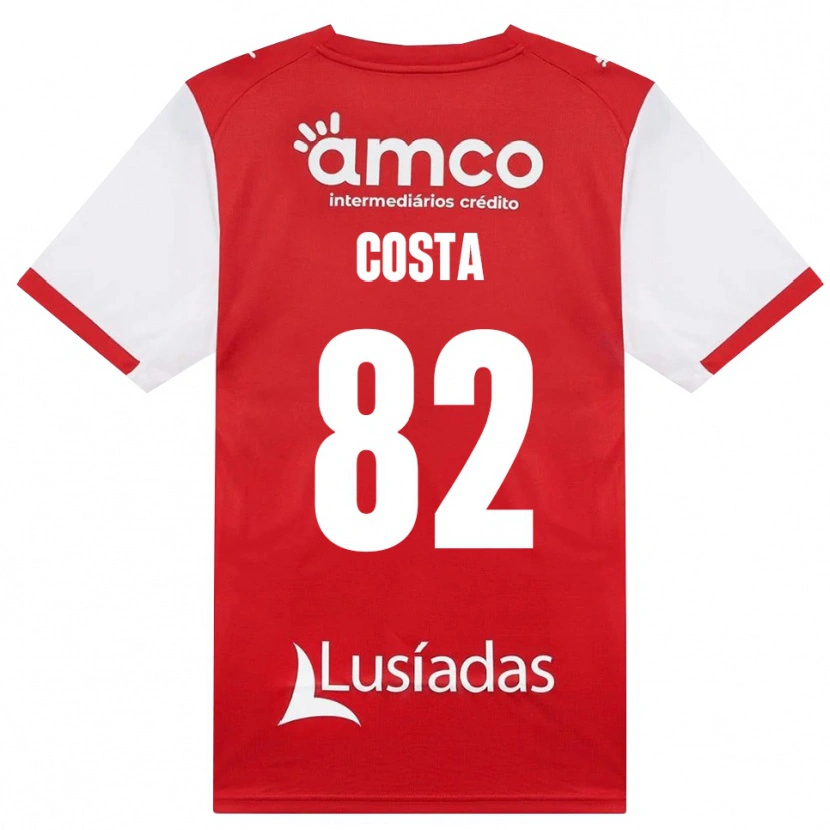 Danxen Herren Gui Costa #82 Weiß Rot Schwarz Heimtrikot Trikot 2026/27 T-Shirt Österreich