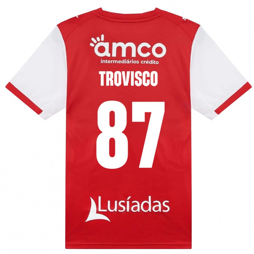 Danxen Herren João Trovisco #87 Weiß Rot Schwarz Heimtrikot Trikot 2026/27 T-Shirt Österreich