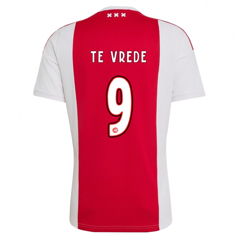 Danxen Herren Mitchell Te Vrede #9 Rot Weiß Gelb Heimtrikot Trikot 2026/27 T-Shirt Österreich