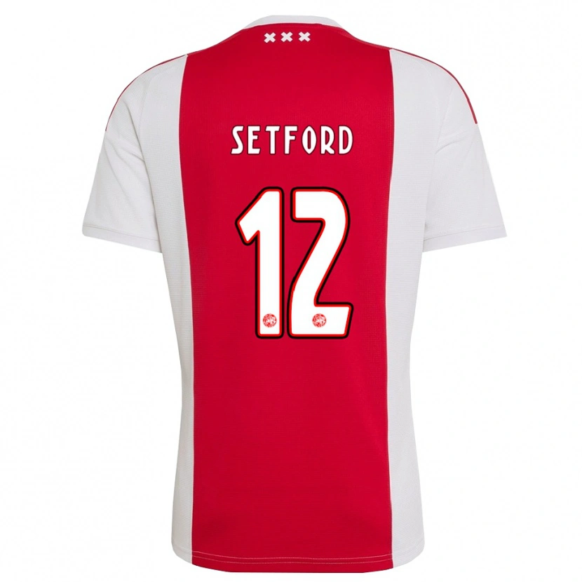 Danxen Herren Charlie Setford #12 Rot Weiß Gelb Heimtrikot Trikot 2026/27 T-Shirt Österreich