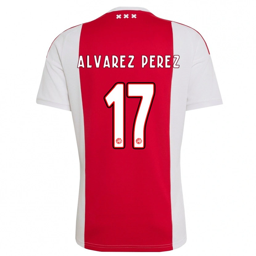 Danxen Herren Marley Álvarez Pérez #17 Rot Weiß Gelb Heimtrikot Trikot 2026/27 T-Shirt Österreich
