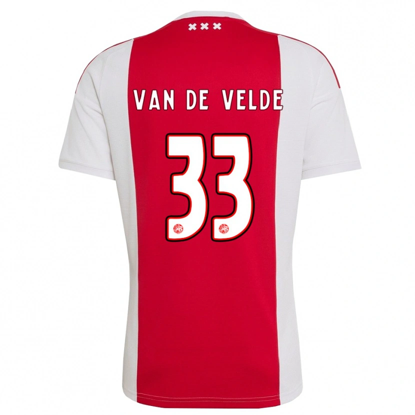 Danxen Herren Jonna Van De Velde #33 Rot Weiß Gelb Heimtrikot Trikot 2026/27 T-Shirt Österreich