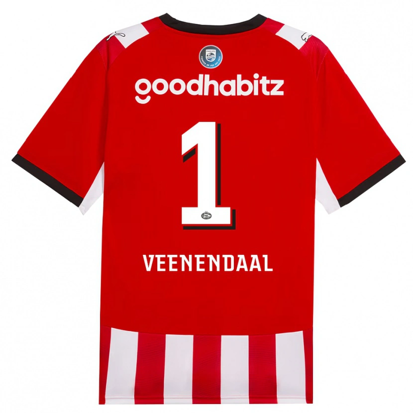 Danxen Herren Sari Van Veenendaal #1 Rot Weiß Schwarz Heimtrikot Trikot 2026/27 T-Shirt Österreich