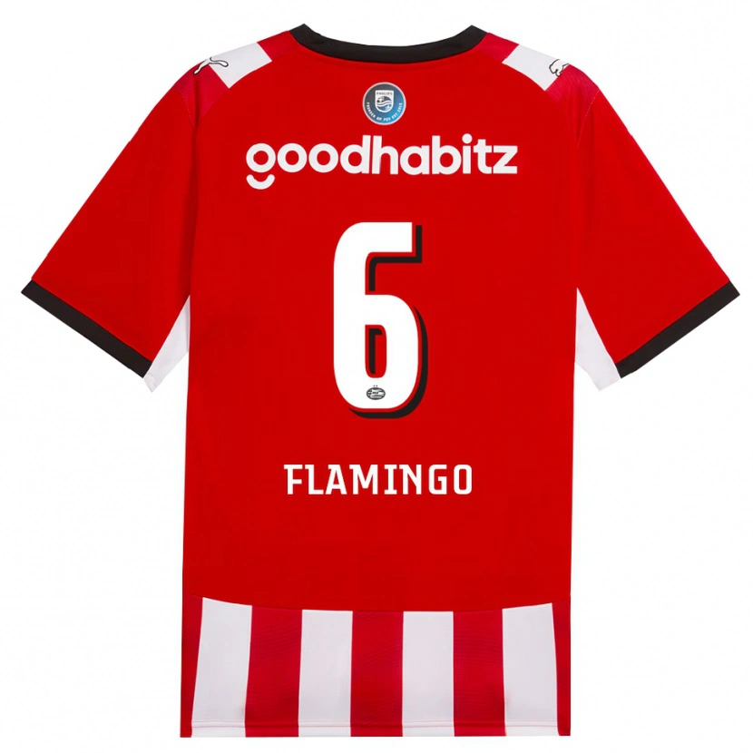 Danxen Herren Ryan Flamingo #6 Rot Weiß Schwarz Heimtrikot Trikot 2026/27 T-Shirt Österreich