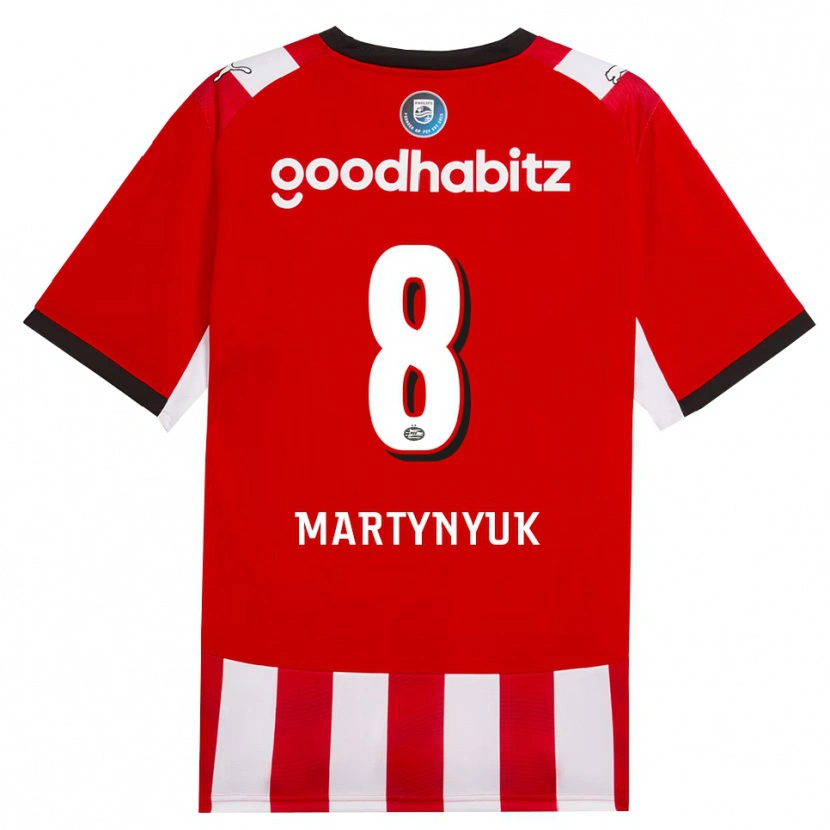 Danxen Herren Anton Martynyuk #8 Rot Weiß Schwarz Heimtrikot Trikot 2026/27 T-Shirt Österreich