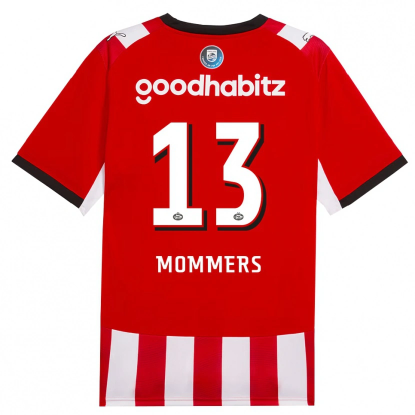 Danxen Herren Ryan Mommers #13 Rot Weiß Schwarz Heimtrikot Trikot 2026/27 T-Shirt Österreich