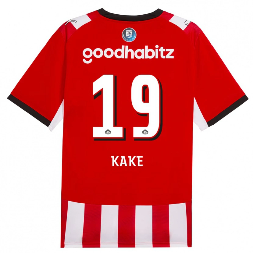 Danxen Herren Souhel Kake #19 Rot Weiß Schwarz Heimtrikot Trikot 2026/27 T-Shirt Österreich