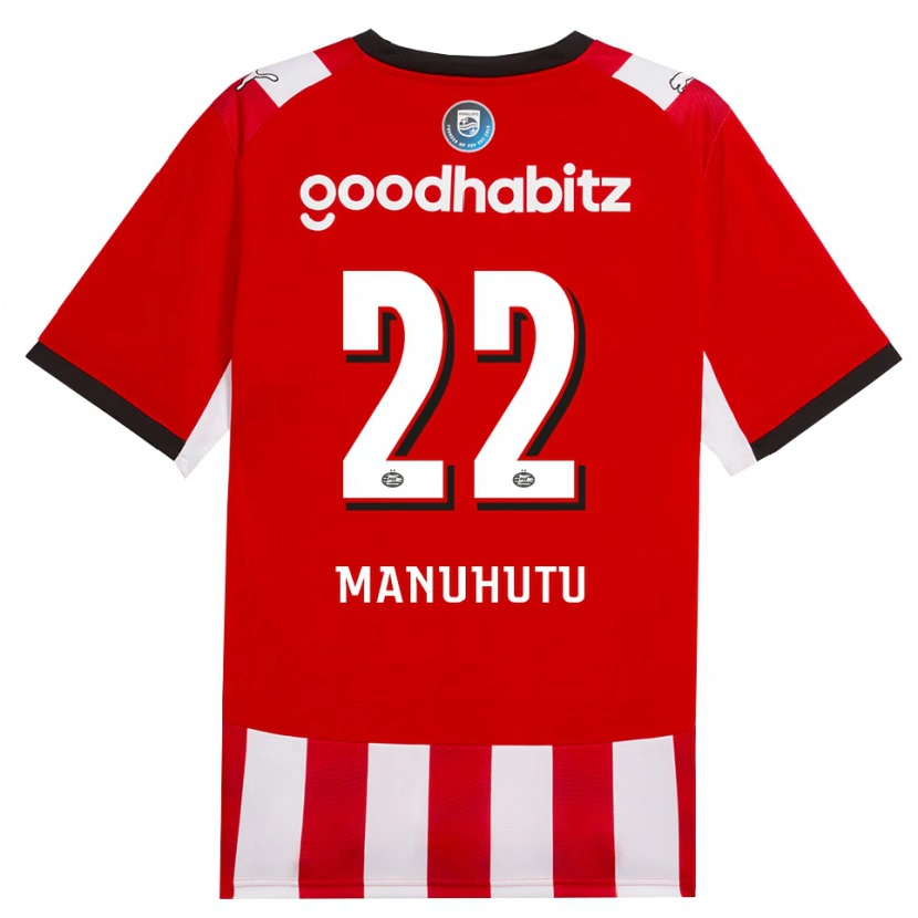 Danxen Herren Rivas Manuhutu #22 Rot Weiß Schwarz Heimtrikot Trikot 2026/27 T-Shirt Österreich
