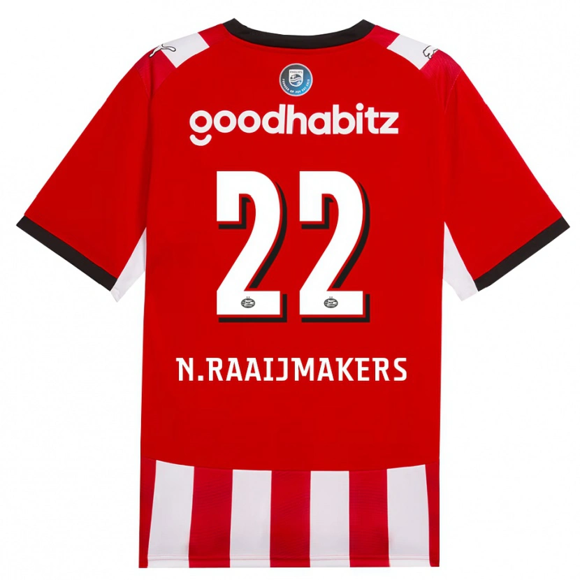 Danxen Herren Niels Raaijmakers #22 Rot Weiß Schwarz Heimtrikot Trikot 2026/27 T-Shirt Österreich