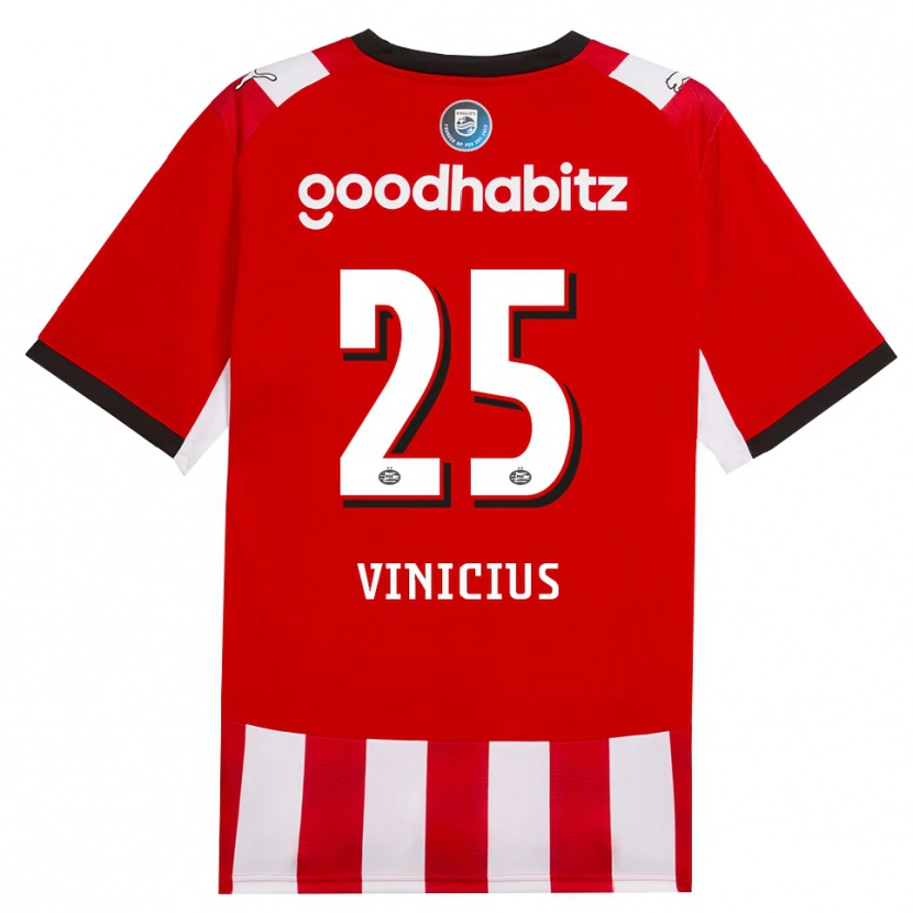 Danxen Herren Carlos Vinicius #25 Rot Weiß Schwarz Heimtrikot Trikot 2026/27 T-Shirt Österreich