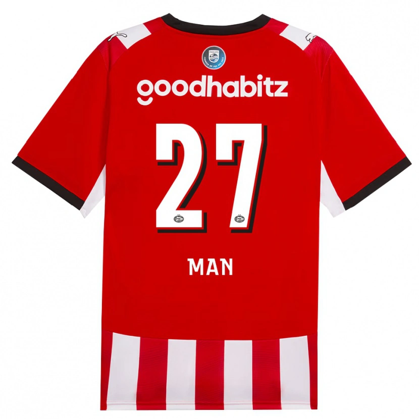 Danxen Herren Dennis Man #27 Rot Weiß Schwarz Heimtrikot Trikot 2026/27 T-Shirt Österreich