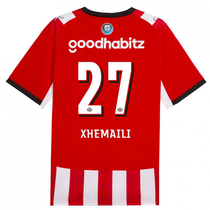 Danxen Herren Riola Xhemaili #27 Rot Weiß Schwarz Heimtrikot Trikot 2026/27 T-Shirt Österreich