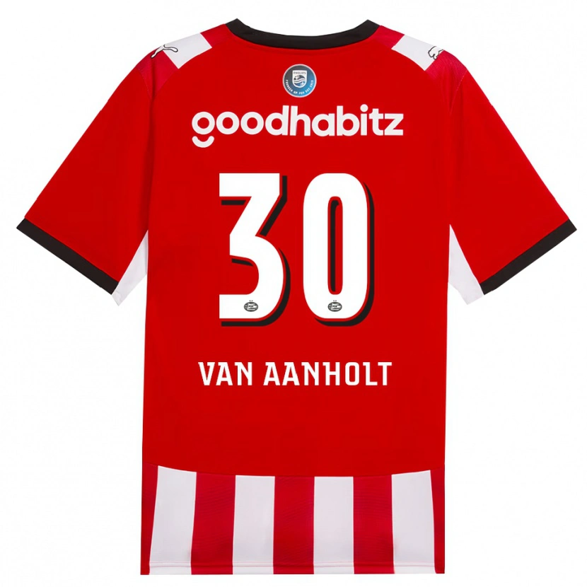 Danxen Herren Patrick Van Aanholt #30 Rot Weiß Schwarz Heimtrikot Trikot 2026/27 T-Shirt Österreich
