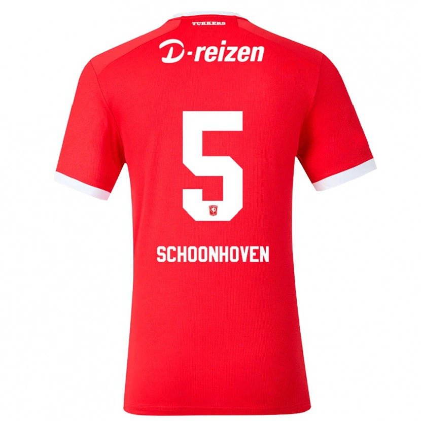 Danxen Herren Roman Schoonhoven #5 Rot Weiß Heimtrikot Trikot 2026/27 T-Shirt Österreich