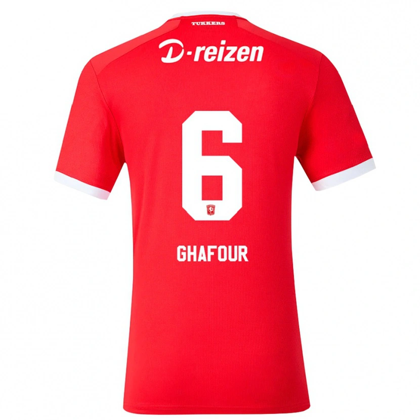 Danxen Herren Dielan Ghafour #6 Rot Weiß Heimtrikot Trikot 2026/27 T-Shirt Österreich