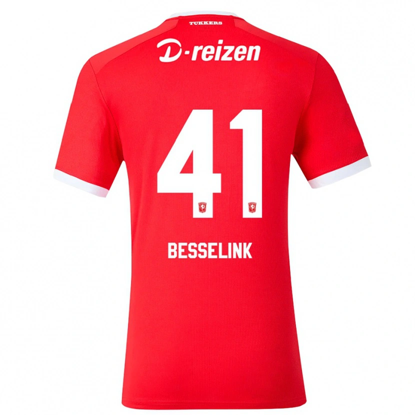 Danxen Herren Gijs Besselink #41 Rot Weiß Heimtrikot Trikot 2026/27 T-Shirt Österreich