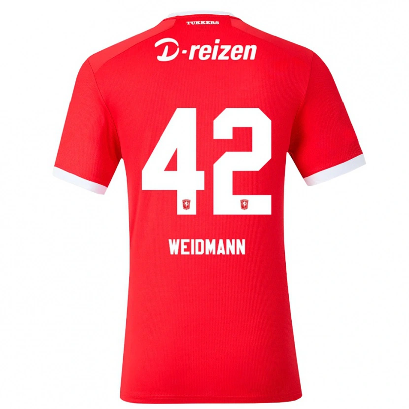 Danxen Herren Daouda Weidmann #42 Rot Weiß Heimtrikot Trikot 2026/27 T-Shirt Österreich