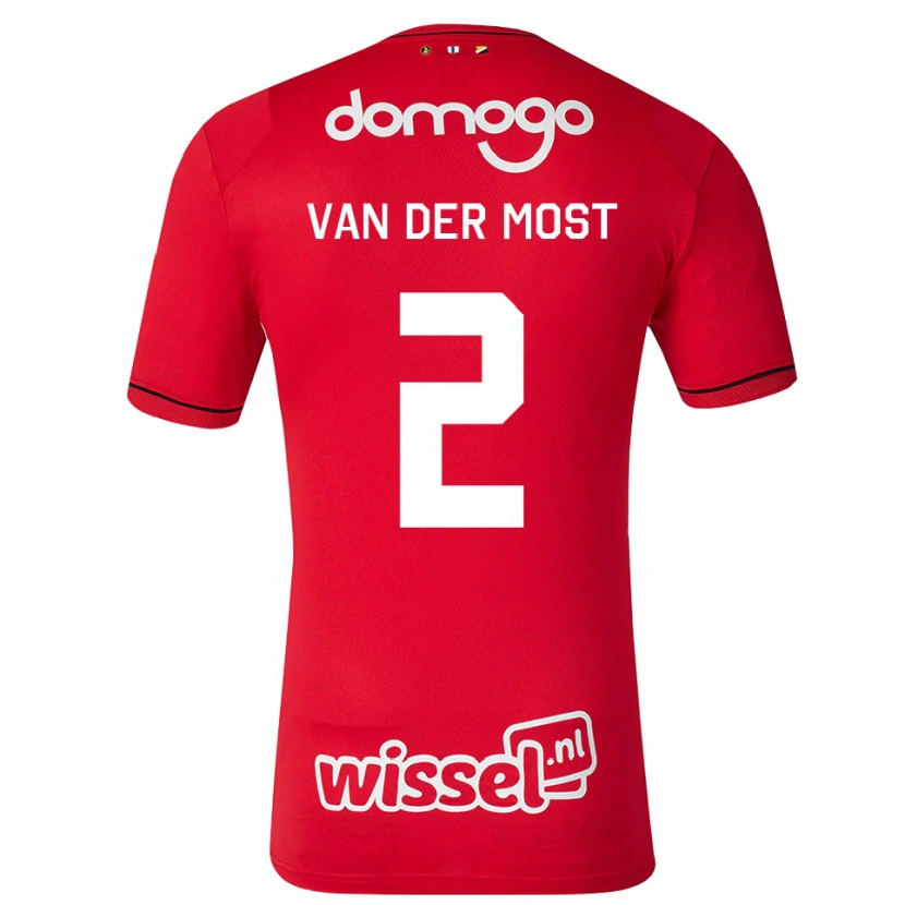 Danxen Herren Liza Van Der Most #2 Rot Weiß Schwarz Heimtrikot Trikot 2026/27 T-Shirt Österreich