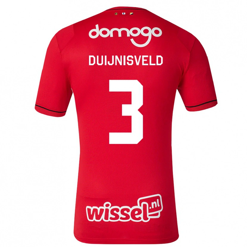 Danxen Herren Owen Duijnisveld #3 Rot Weiß Schwarz Heimtrikot Trikot 2026/27 T-Shirt Österreich