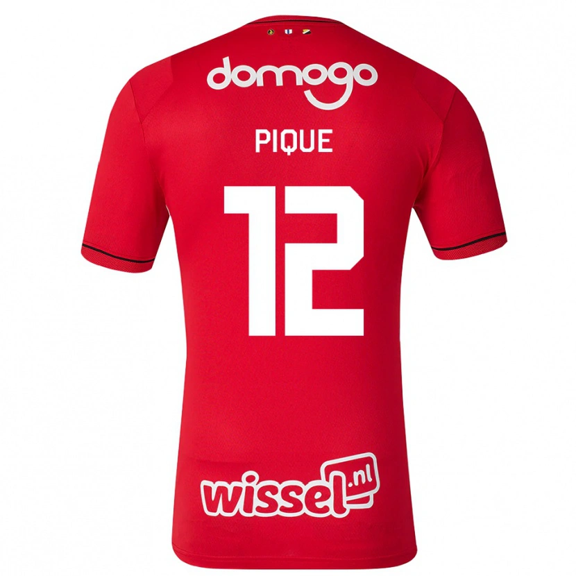Danxen Herren Naomi Piqué #12 Rot Weiß Schwarz Heimtrikot Trikot 2026/27 T-Shirt Österreich