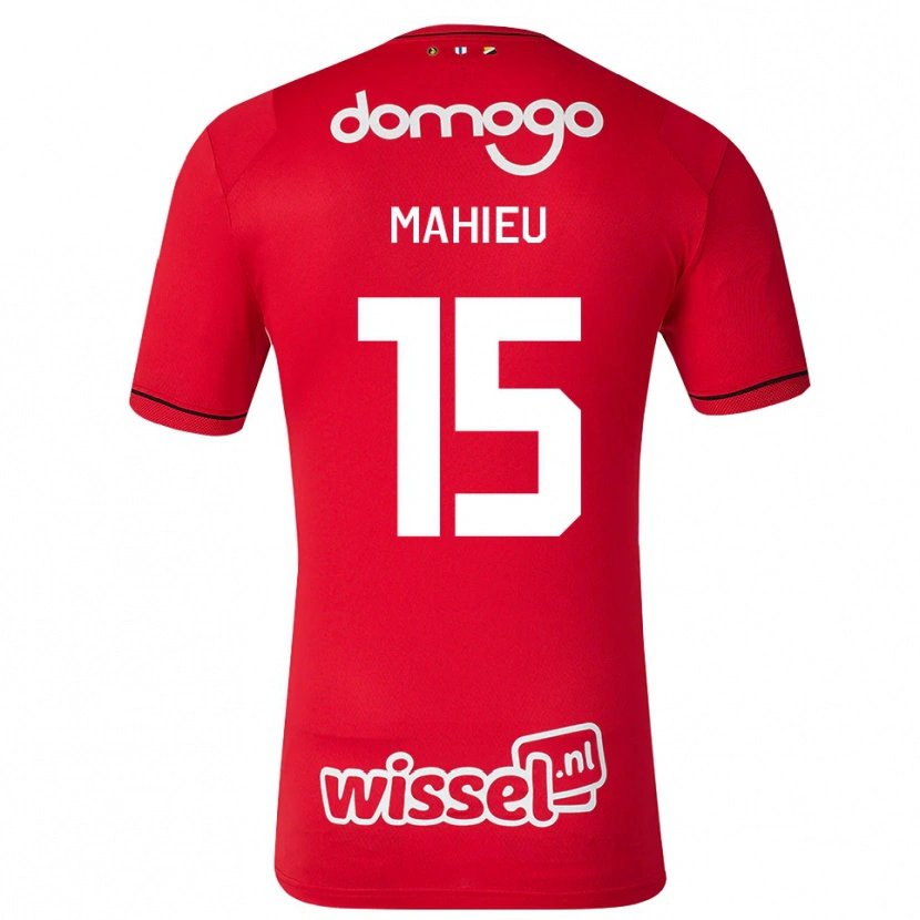 Danxen Herren Lena Mahieu #15 Rot Weiß Schwarz Heimtrikot Trikot 2026/27 T-Shirt Österreich