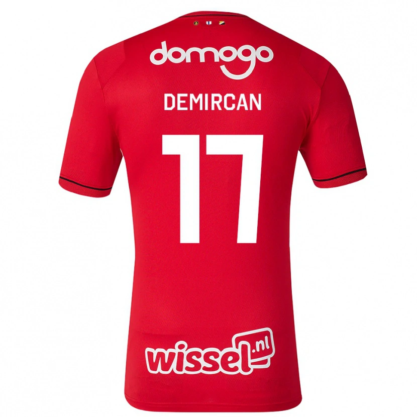 Danxen Herren Emirhan Demircan #17 Rot Weiß Schwarz Heimtrikot Trikot 2026/27 T-Shirt Österreich