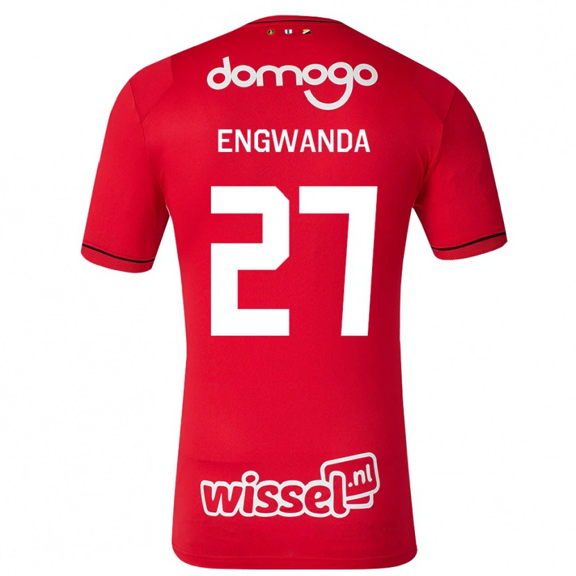 Danxen Herren Alonzo Engwanda #27 Rot Weiß Schwarz Heimtrikot Trikot 2026/27 T-Shirt Österreich