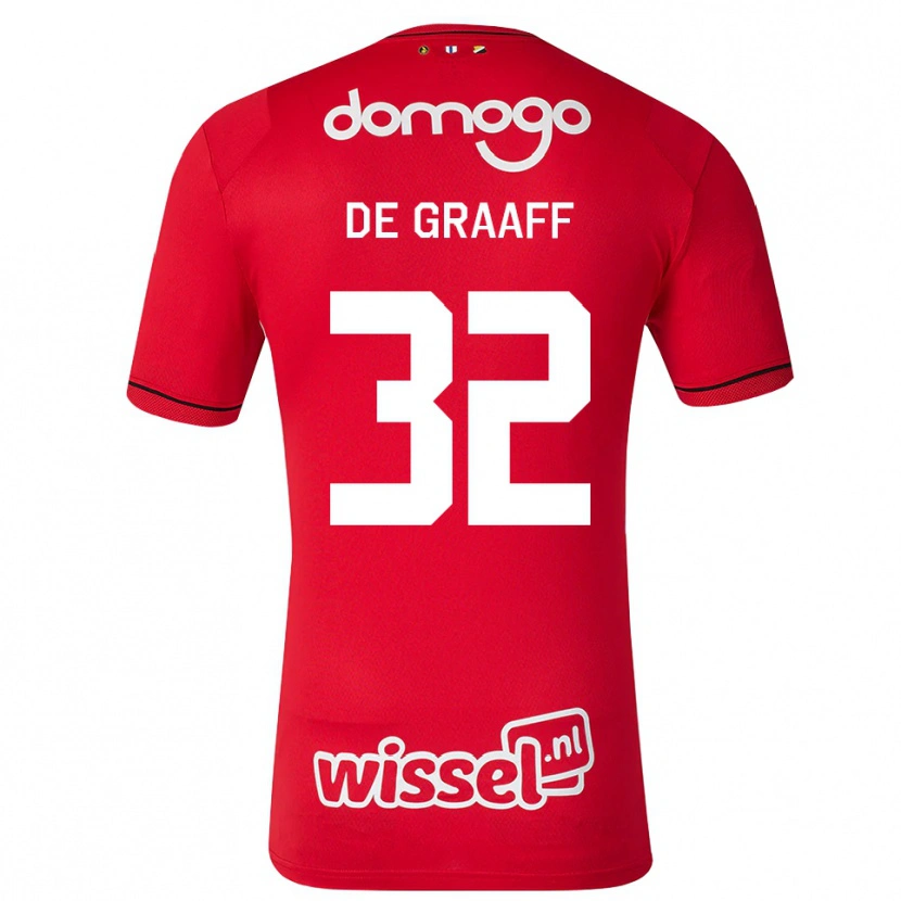 Danxen Herren Tom De Graaff #32 Rot Weiß Schwarz Heimtrikot Trikot 2026/27 T-Shirt Österreich