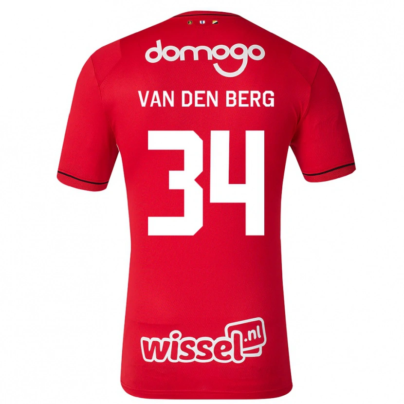 Danxen Herren Davy Van Den Berg #34 Rot Weiß Schwarz Heimtrikot Trikot 2026/27 T-Shirt Österreich