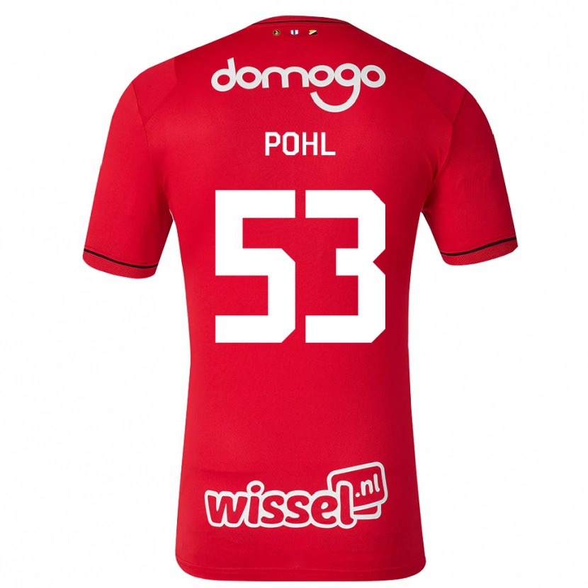 Danxen Herren Ferdinand Pohl #53 Rot Weiß Schwarz Heimtrikot Trikot 2026/27 T-Shirt Österreich