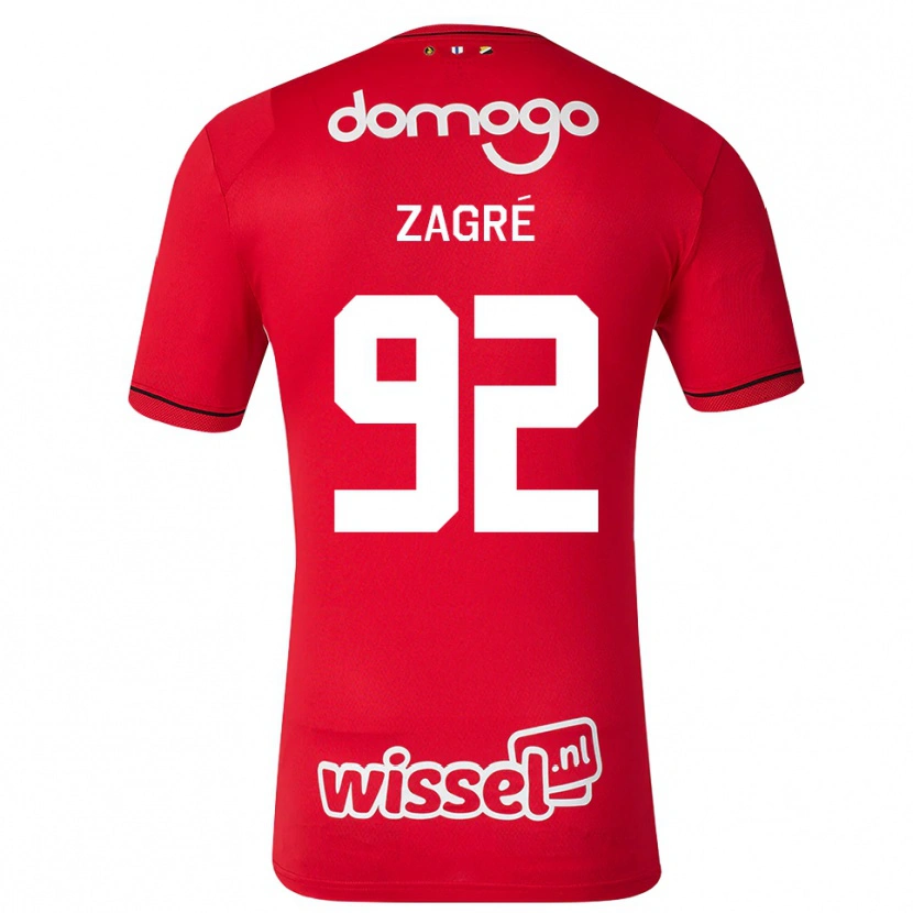 Danxen Herren Arthur Zagré #92 Rot Weiß Schwarz Heimtrikot Trikot 2026/27 T-Shirt Österreich