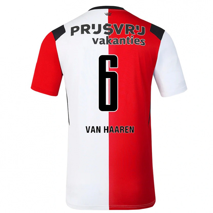 Danxen Herren Danny Van Haaren #6 Rot Weiß Schwarz Heimtrikot Trikot 2026/27 T-Shirt Österreich