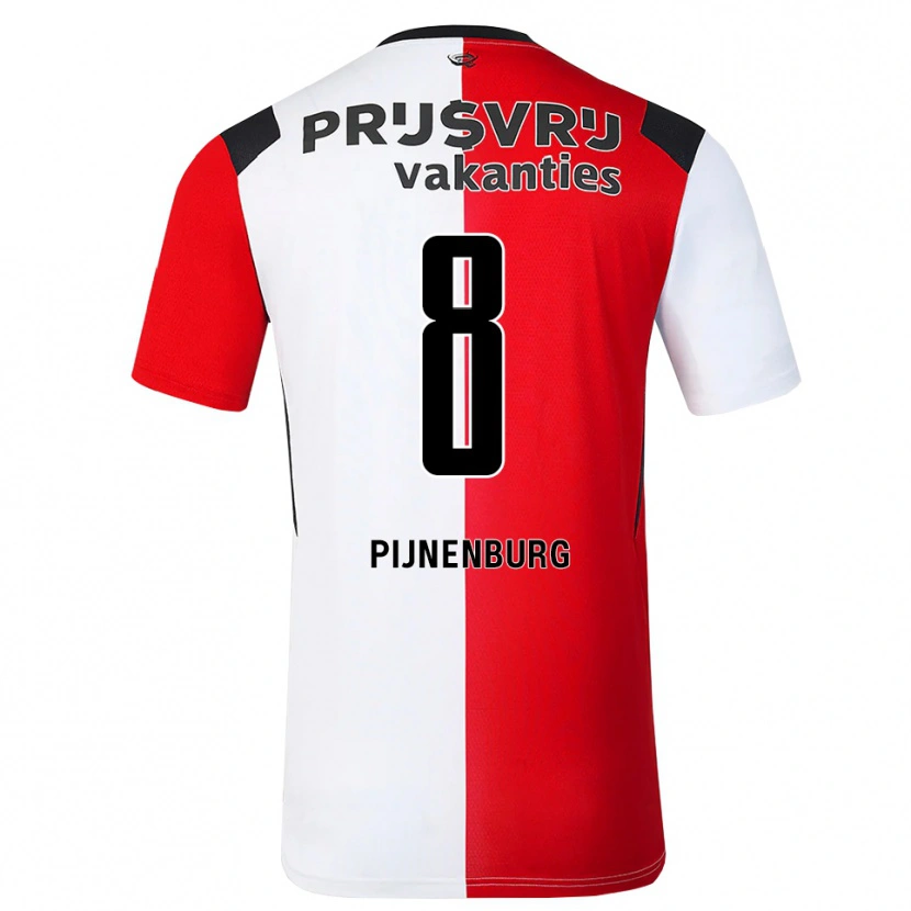 Danxen Herren Emma Pijnenburg #8 Rot Weiß Schwarz Heimtrikot Trikot 2026/27 T-Shirt Österreich