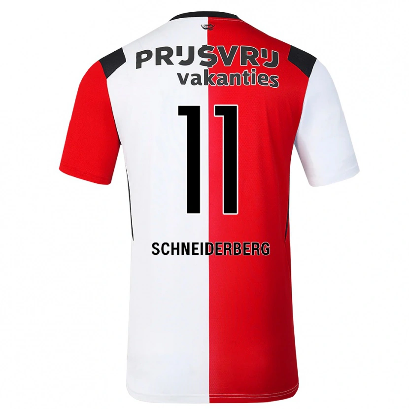 Danxen Herren July Schneiderberg #11 Rot Weiß Schwarz Heimtrikot Trikot 2026/27 T-Shirt Österreich