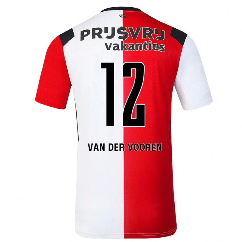 Danxen Herren Remy Van Der Vooren #12 Rot Weiß Schwarz Heimtrikot Trikot 2026/27 T-Shirt Österreich
