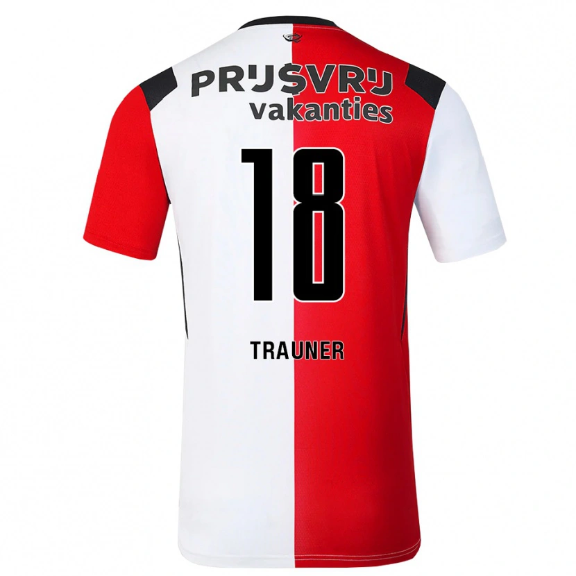 Danxen Herren Gernot Trauner #18 Rot Weiß Schwarz Heimtrikot Trikot 2026/27 T-Shirt Österreich