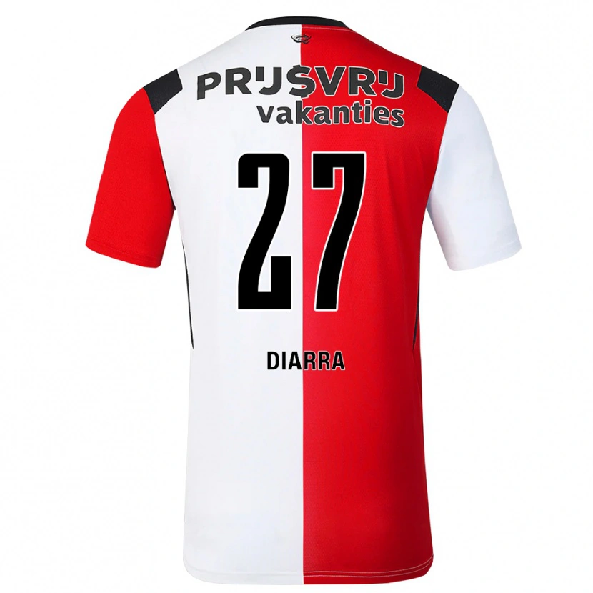 Danxen Herren Gaoussou Diarra #27 Rot Weiß Schwarz Heimtrikot Trikot 2026/27 T-Shirt Österreich