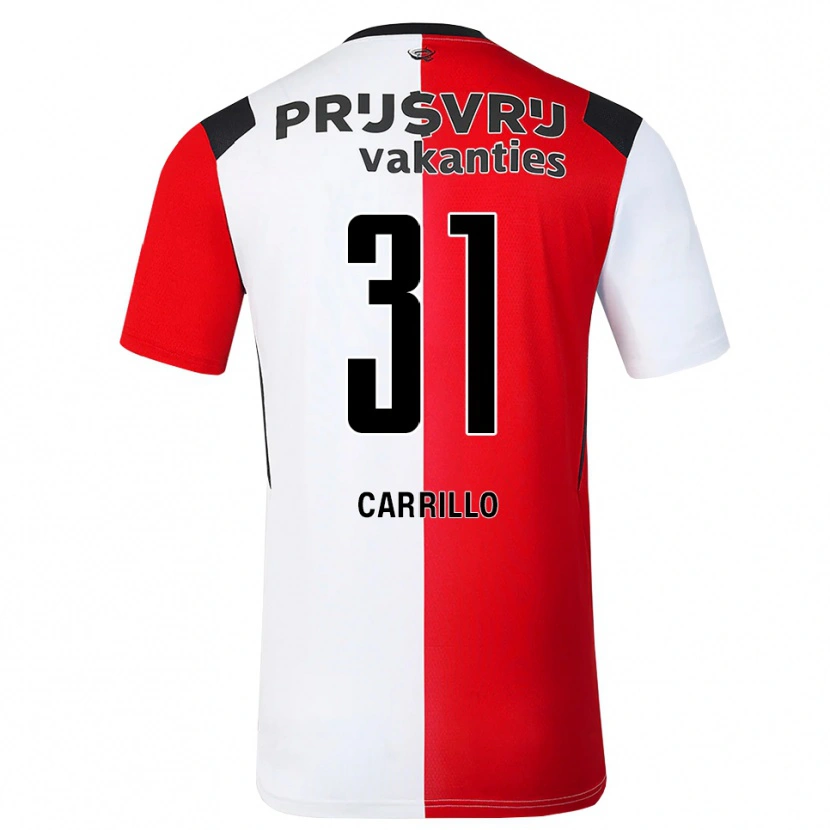 Danxen Herren Stéphano Carrillo #31 Rot Weiß Schwarz Heimtrikot Trikot 2026/27 T-Shirt Österreich